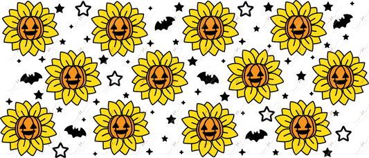 Pumpkin Sunflowers - 16Oz Vinyl Libbey Wrap