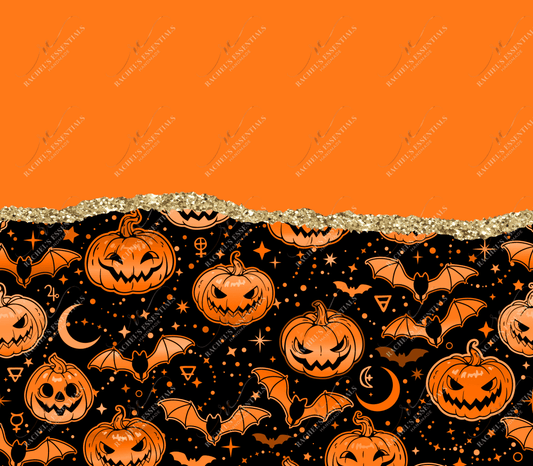 Pumpkins And Bats - Ready To Press Sublimation Transfer Print Sublimation