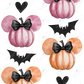 Purple And Pink Mouse Pumpkins - Vinyl Pen Wrap