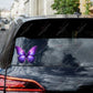 Purple Butterfly Decal