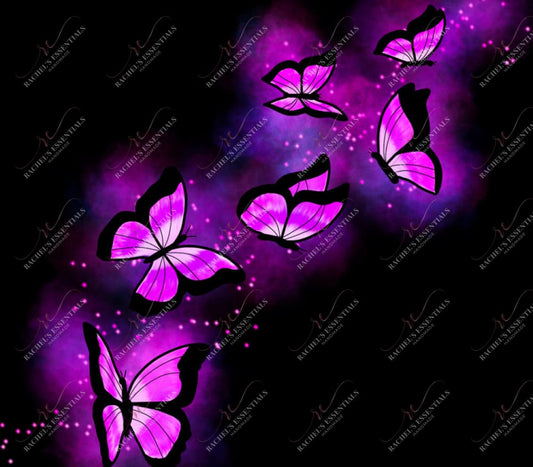 Purple Glow Butterflies - Vinyl Wrap