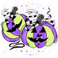 Purple Pumpkins Sticker Set