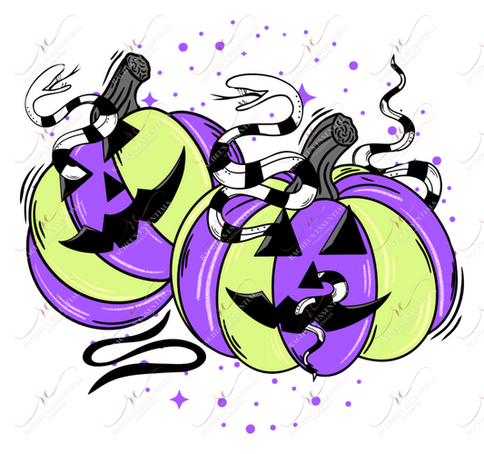 Purple Pumpkins Sticker Set