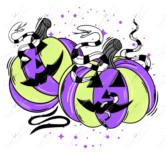 Purple Pumpkins Sticker Set