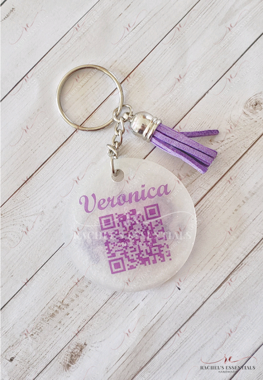  5.99 QR code keychain freeshipping - Rachel's Essentials