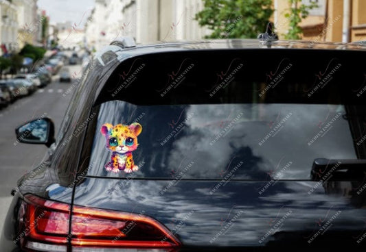 Rainbow Cat Decal