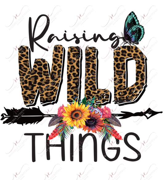 Raising Wild Things - Clear Cast Decal