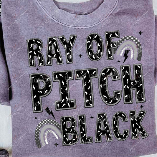 Ray Of Pitch Black - Ready To Press Sublimation Transfer Print 12/23 Sublimation