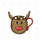 Reindeer Mug - Htv Transfer