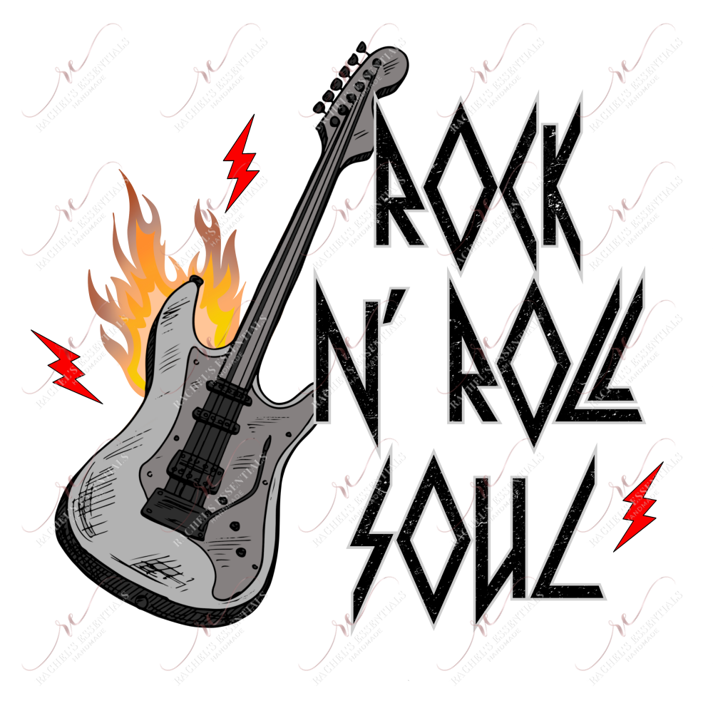 Rock N Roll Soul - Clear Cast Decal