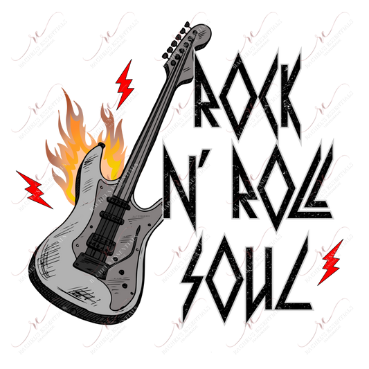 Rock N Roll Soul - Clear Cast Decal