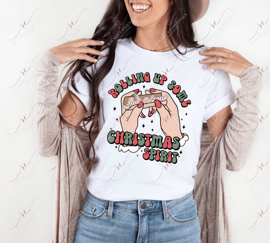 Rolling Up Some Christmas Spirit - Ready To Press Sublimation Transfer Print Sublimation