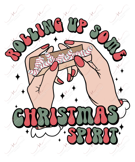 Rolling Up Some Christmas Spirit - Ready To Press Sublimation Transfer Print Sublimation