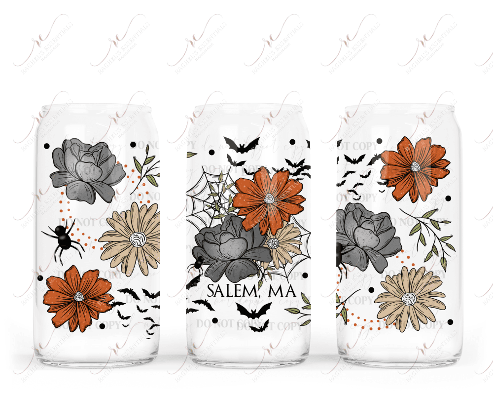 Salem Ma Floral- Libbey/Beer Can Glass Sublimation