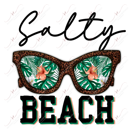 Salty Beach - Clear Cast Decal