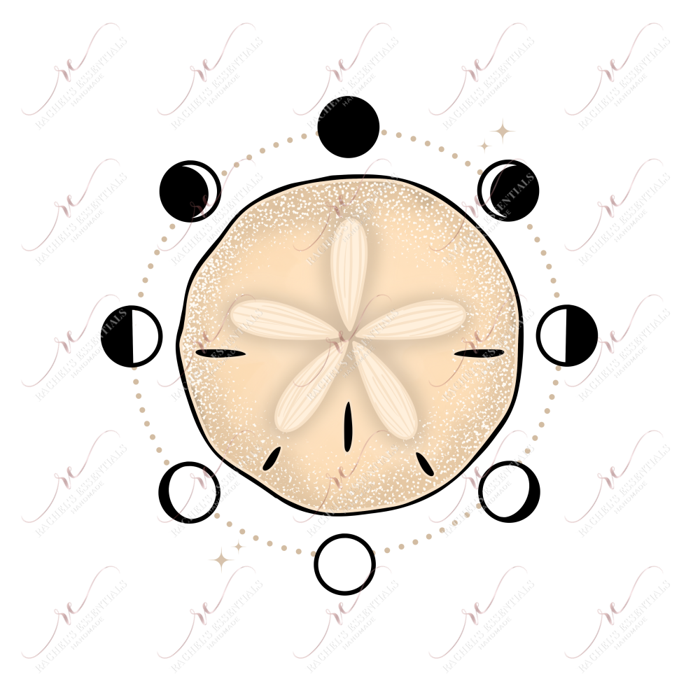 Sand Dollar- Ready To Press Sublimation Transfer Print Sublimation