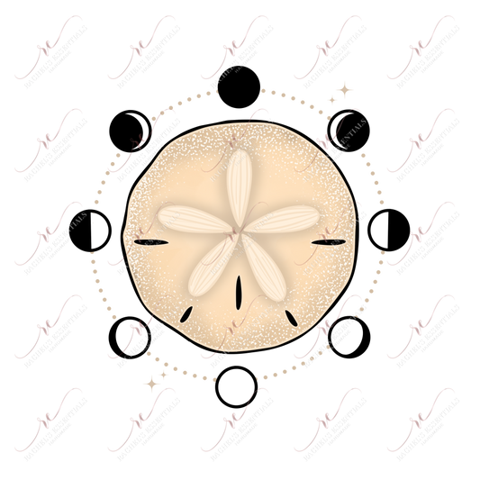 Sand Dollar- Ready To Press Sublimation Transfer Print Sublimation