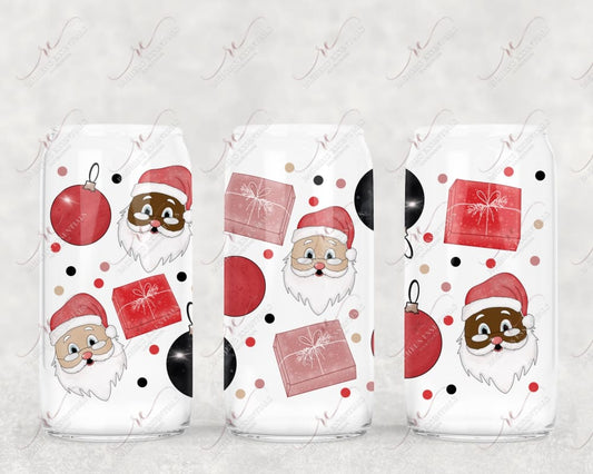 Santa - Libbey/Beer Can Glass Sublimation