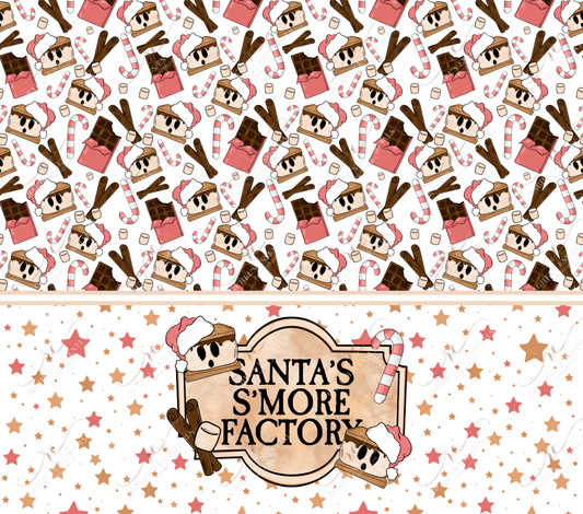 Santas Smore Factory - Ready To Press Sublimation Transfer Print Sublimation