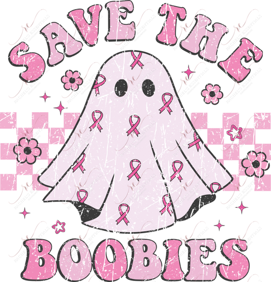 Save The Boobies - Ready To Press Sublimation Transfer Print Sublimation