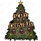 Scary Chrismtas - Clear Cast Decal