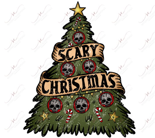 Scary Chrismtas - Clear Cast Decal