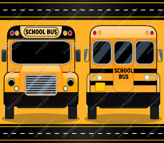 School Bus - Ready To Press Sublimation Transfer Print Sublimation