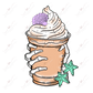 Seashell Frappe- Clear Cast Decal