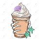 Seashell Frappe- Clear Cast Decal