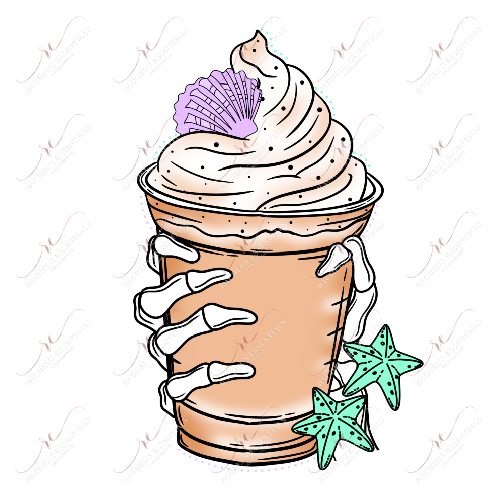 Seashell Frappe- Clear Cast Decal