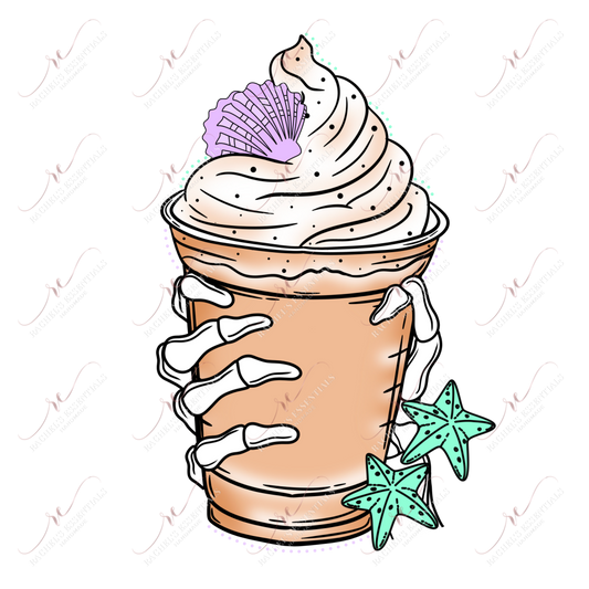 Seashell Frappe- Ready To Press Sublimation Transfer Print Sublimation