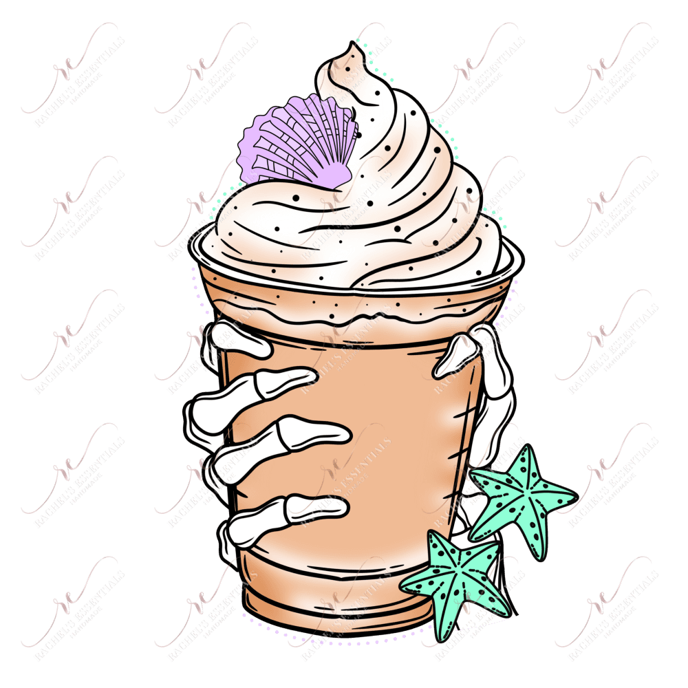 Seashell Frappe- Ready To Press Sublimation Transfer Print Sublimation