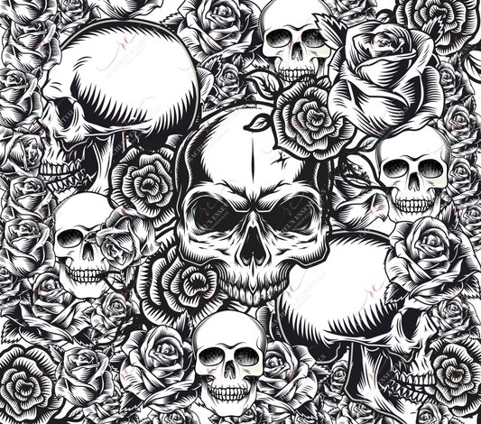 Skull And Flowers - Vinyl Wrap