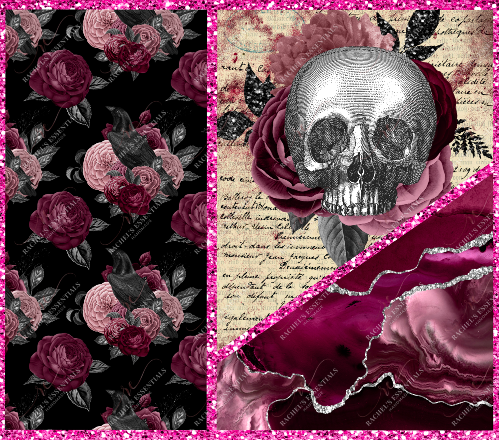 Skull And Flowers - Vinyl Wrap