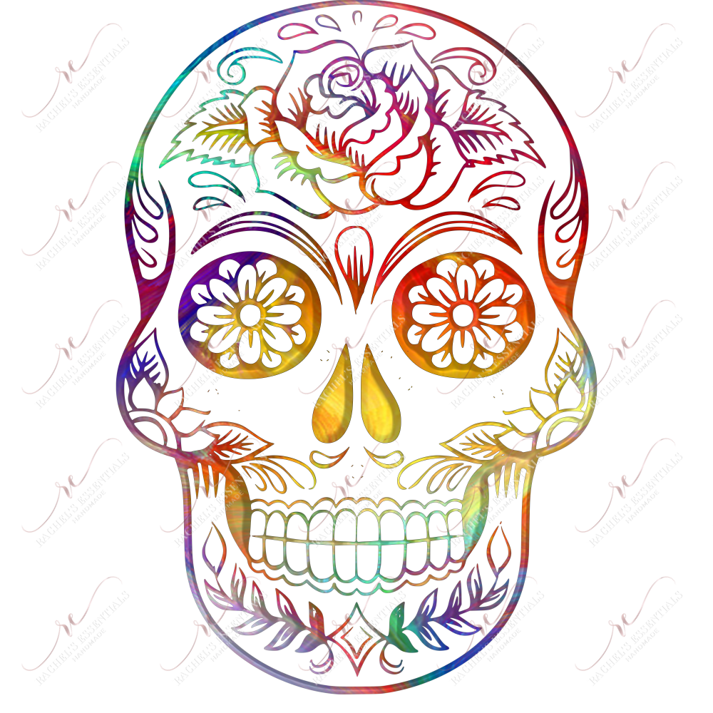 Skull Mandala - Ready To Press Sublimation Transfer Print Sublimation