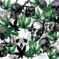 Skulls And Weed - Ready To Press Sublimation Transfer Print Sublimation