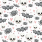 Skulls Bats Spiders - Ready To Press Sublimation Transfer Print Sublimation