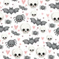 Skulls Bats Spiders - Vinyl Wrap Seamless Vinyl