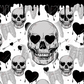 Skully Love - Ready To Press Sublimation Transfer Print Sublimation