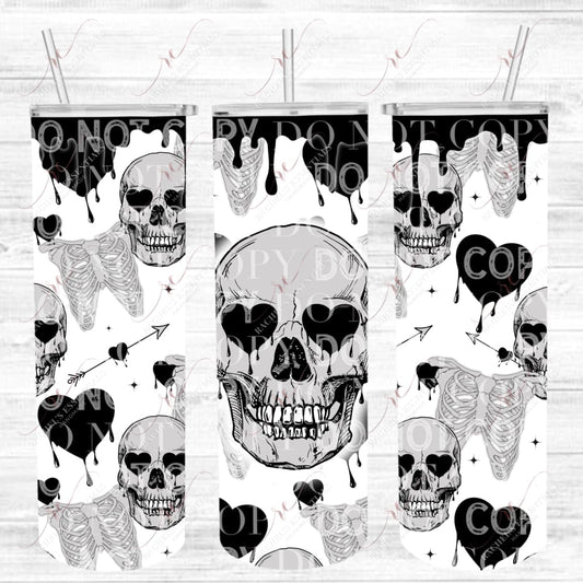 Skully Love - Ready To Press Sublimation Transfer Print Sublimation