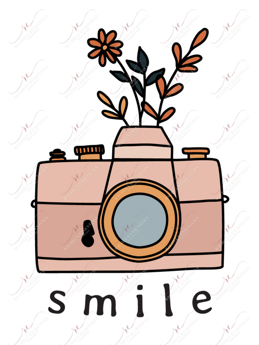 Smile Camera - Ready To Press Sublimation Transfer Print Sublimation