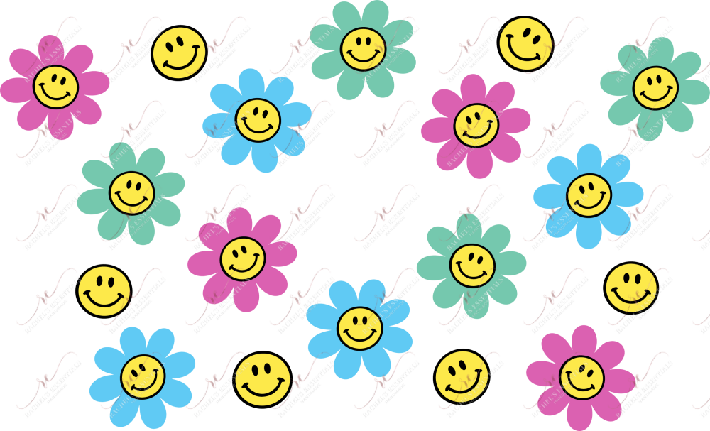 Smile Flowers - Cold Cup Wrap