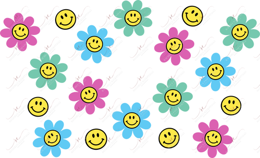 Smile Flowers - Cold Cup Wrap