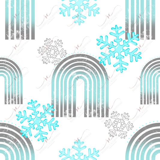 Snowflakes Big - Ready To Press Sublimation Transfer Print Sublimation