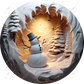 Snowman 3D Christmas Ornament 2 - Ready To Press Sublimation Transfer Print 11/23 Sublimation