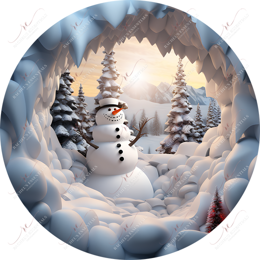 Snowman 3D Christmas Ornament 36 - Ready To Press Sublimation Transfer Print 11/23 Sublimation