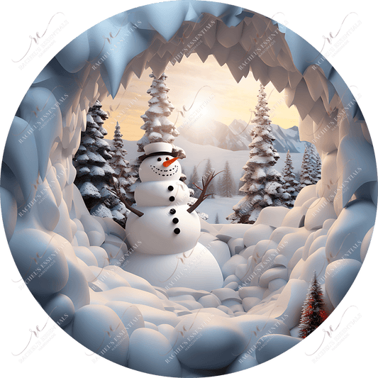 Snowman 3D Christmas Ornament 36 - Ready To Press Sublimation Transfer Print 11/23 Sublimation