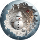 Snowman 3D Christmas Ornament 38 - Ready To Press Sublimation Transfer Print 11/23 Sublimation