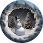 Snowman 3D Christmas Ornament 8 - Ready To Press Sublimation Transfer Print 11/23 Sublimation