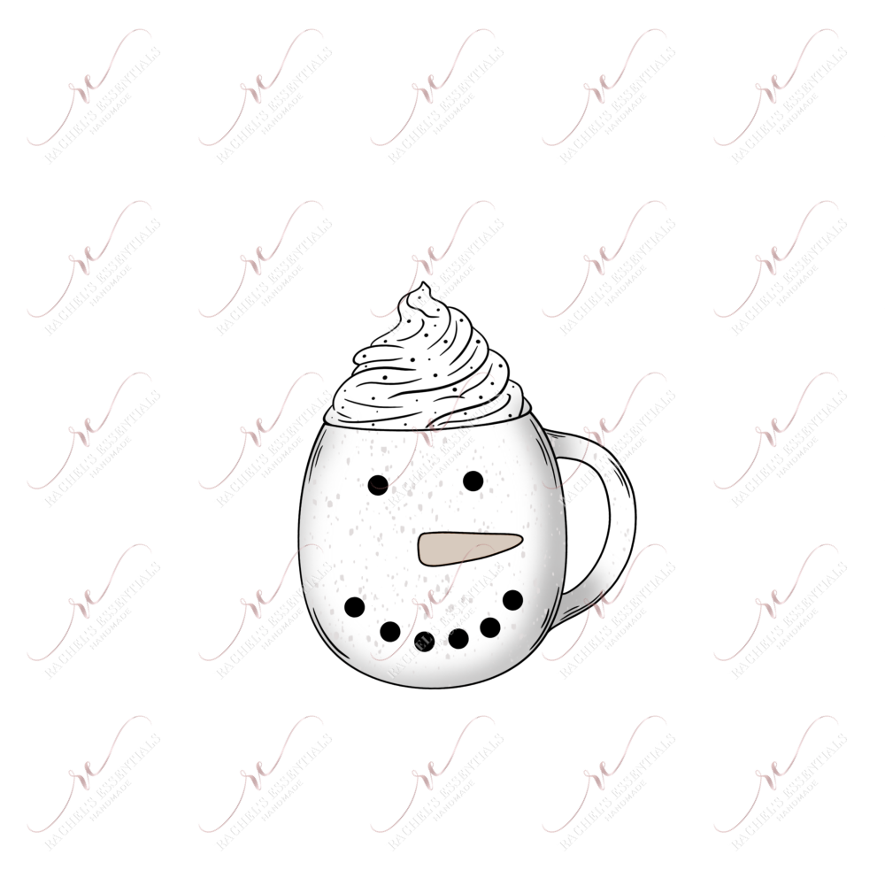 Snowman Mug - Clear Cast Decal